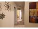 Hallway featuring carpeted floors and decorative art on the walls at 5433 Cascade Sw Rdg, Atlanta, GA 30336