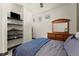 Bedroom featuring neutral walls, carpeted floor, wood furniture, and a ceiling fan at 747 Ralph Mcgill Ne Blvd # 326, Atlanta, GA 30312