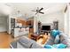Bright living room showcases seamless integration with the open kitchen design at 747 Ralph Mcgill Ne Blvd # 326, Atlanta, GA 30312