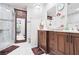 Elegant bathroom with a dual sink vanity, spacious walk-in shower, and modern finishes at 5306 Brooke Ridge Dr, Atlanta, GA 30338