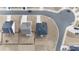 Overhead shot of homes in a well-planned community with neatly arranged layouts at 250 Riverclub Rd, Acworth, GA 30101