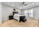 Cozy bedroom with tray ceiling, plush carpeting, and abundant natural light, offering a peaceful retreat at 250 Riverclub Rd, Acworth, GA 30101