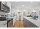 Modern kitchen with stainless steel appliances and kitchen island at 470 Oriole Dr, Marietta, GA 30067