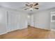 Light and airy bedroom with hardwood floors and double closet at 3063 Randolph Ne Rd, Atlanta, GA 30345