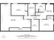 Detailed floor plan of lower level showing bedrooms, storage, unfinished area, bathroom, and hallway at 3063 Randolph Ne Rd, Atlanta, GA 30345