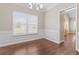 Bright dining room with wainscoting and natural light at 3565 Mystic Dr, Buford, GA 30519