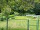 Fenced backyard with a green lawn and mature trees provides a private outdoor space for relaxation and recreation at 1931 Harvest Way, Loganville, GA 30052