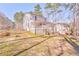 Spacious backyard with mature trees and a view of the house at 2738 Allyn Nw Way, Kennesaw, GA 30152