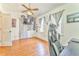This room has hardwood floors, a ceiling fan, and natural lighting at 2738 Allyn Nw Way, Kennesaw, GA 30152