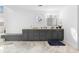 Bathroom featuring marble floors, grey cabinets, and plenty of counter space at 3670 River Mansion Dr, Peachtree Corners, GA 30096