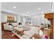 Bright living room with hardwood floors and a fireplace at 3670 River Mansion Dr, Peachtree Corners, GA 30096