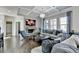 Spacious living room with stone fireplace and comfortable seating at 3488 In Bloom Way, Auburn, GA 30011