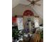 A living room area with a ceiling fan and a sofa at 911 Laurel Crest Dr, Woodstock, GA 30189