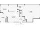 Floor plan showing the layout of the main level, including the living room and garage at 3815 Glen Laurel Ct, Cumming, GA 30040