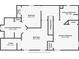 Upstairs floor plan featuring the primary bedroom, bathroom, and closet at 3815 Glen Laurel Ct, Cumming, GA 30040