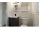 Bright bathroom with modern vanity, ample lighting, updated fixtures, and a convenient toilet for comfortable living at 17 Turman #4 Se Ave, Atlanta, GA 30315