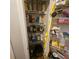 Walk-in pantry features wire shelving and storage for food and appliances at 25 Clay Ct, Hiram, GA 30141