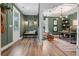 Inviting foyer with decorative trim and accent wall, leading into a modern office space at 81 Heritage Pointe Dr, Villa Rica, GA 30180