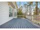 Well maintained backyard deck with view of trees at 1516 Ashford Club Ne Ct, Brookhaven, GA 30319