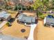 Aerial view of a home with a fenced backyard, mature trees, and a well-maintained lawn at 4122 Antler Se Trl, Smyrna, GA 30082