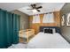 Neutral Bedroom with wood accent wall, and gray accents at 4122 Antler Se Trl, Smyrna, GA 30082