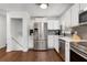 Well-lit kitchen with stainless steel appliances, sleek countertops, and ample storage space at 4122 Antler Se Trl, Smyrna, GA 30082