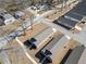 An aerial of a neighborhood with orderly street design, landscaping, and cozy homes at 804 White St, Villa Rica, GA 30180