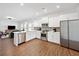 Contemporary kitchen with stainless steel appliances, sleek cabinets, and an open concept design, perfect for entertaining at 804 White St, Villa Rica, GA 30180