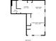 Layout of the house showing dimensions of the kitchen, bath, dining area and living room/bedroom at 2312 Wayside Ne Dr, Brookhaven, GA 30319