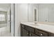 Bathroom vanity featuring a white countertop and dark cabinetry at 4808 Albany Way, Atlanta, GA 30331