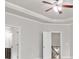 Bedroom showing a ceiling fan and an entrance to a bathroom at 4808 Albany Way, Atlanta, GA 30331