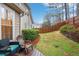 Secluded backyard featuring a well-maintained lawn and a private wooded fence at 2160 Berryhill Se Cir, Smyrna, GA 30082
