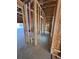 Unfinished framing of a bathroom with waterlines at 2515 Hogan Rd, East Point, GA 30344