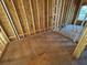 Unfinished construction showing framing of bedroom at 2515 Hogan Rd, East Point, GA 30344