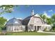 New construction home exterior with water view at 866 Lakemont Dr, Canton, GA 30114
