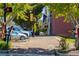 Inviting street view showcasing a beautifully landscaped sidewalk, seasonal decorations, and nearby parking at 866 Lakemont Dr, Canton, GA 30114
