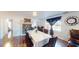 Comfortable dining room featuring hardwood floors and ample space for Gathering gatherings at 1724 Hill Ne St, Conyers, GA 30012