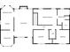 This is a floor plan featuring a layout with a kitchen, living room, bedrooms, and bathrooms at 305 Sadler Dr, Douglasville, GA 30134