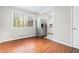 Inviting dining area with hardwood floors, and view of the kitchen at 2412 Peachwood Circle Northeast Ne Cir # 3, Atlanta, GA 30345