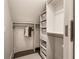 Organized closet with hanging rods, shelving, and ample storage space for clothes and accessories at 301 Abercorn Sq, Peachtree City, GA 30269