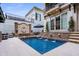 Inviting backyard pool and patio area, perfect for relaxing and entertaining guests at 301 Abercorn Sq, Peachtree City, GA 30269