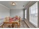 Dining room with neutral walls has a dining table and chairs at 312 Jodeco Station E Cir, Stockbridge, GA 30281