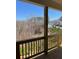 Scenic wooded view from the wooden deck at 201 Retreat Ln, Canton, GA 30114