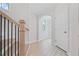 Entryway with hardwood floors, staircase, and natural light that offers an open and welcoming space at 203 Retreat Ln, Canton, GA 30114