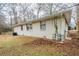 Cozy backyard featuring a painted brick house and minimal landscaping, perfect for outdoor relaxation at 3511 Misty Valley Rd, Decatur, GA 30032