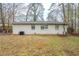 Simple backyard with a white brick house, offering potential for customization and outdoor enjoyment at 3511 Misty Valley Rd, Decatur, GA 30032