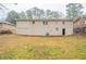 Backyard and exterior of home with light brick and door to basement at 3527 Glenview Sw Cir, Atlanta, GA 30331