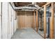 Unfinished basement framing showing the mechanics of the home at 3527 Glenview Sw Cir, Atlanta, GA 30331