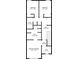 Second floor plan with bedrooms, bathrooms, and walk in closet measurements at 815 Taurus Dr, Stockbridge, GA 30281