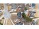 An aerial view shows the location of the house at the end of a cul-de-sac at 130 Brookridge Ct, Fayetteville, GA 30215